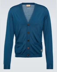 Gucci Cardigan aus Wolle Blau