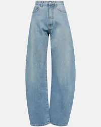 Alaïa Alaia High-Rise Barrel Jeans Blau