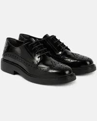 TOD'S Schnuerschuhe aus Leder Schwarz