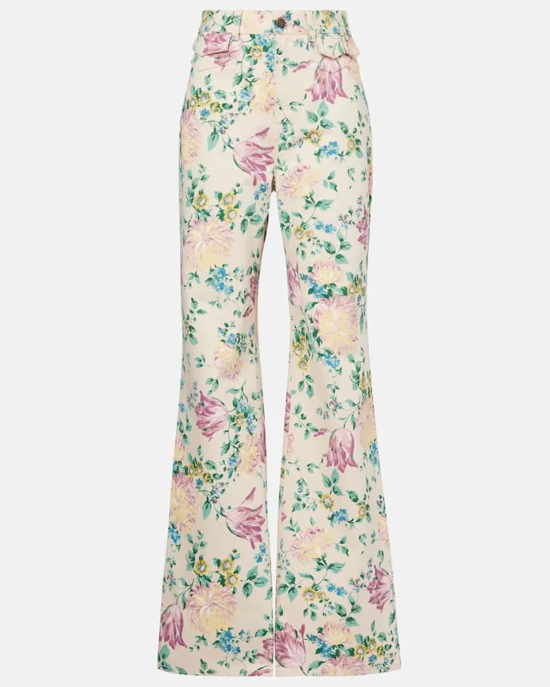 Chloé Chloé High-Rise Flared Jeans Multicolor