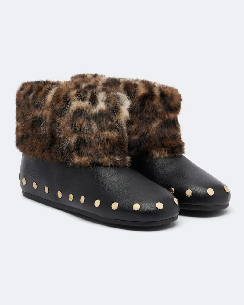 Ganni Verzierte Ankle Boots Jenny Schwarz