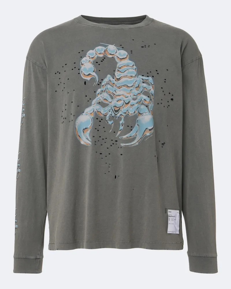 Satisfy Bedrucktes Longsleeve MothTech Grau