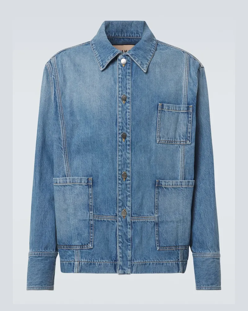 PLAN C Jeansjacke Blau