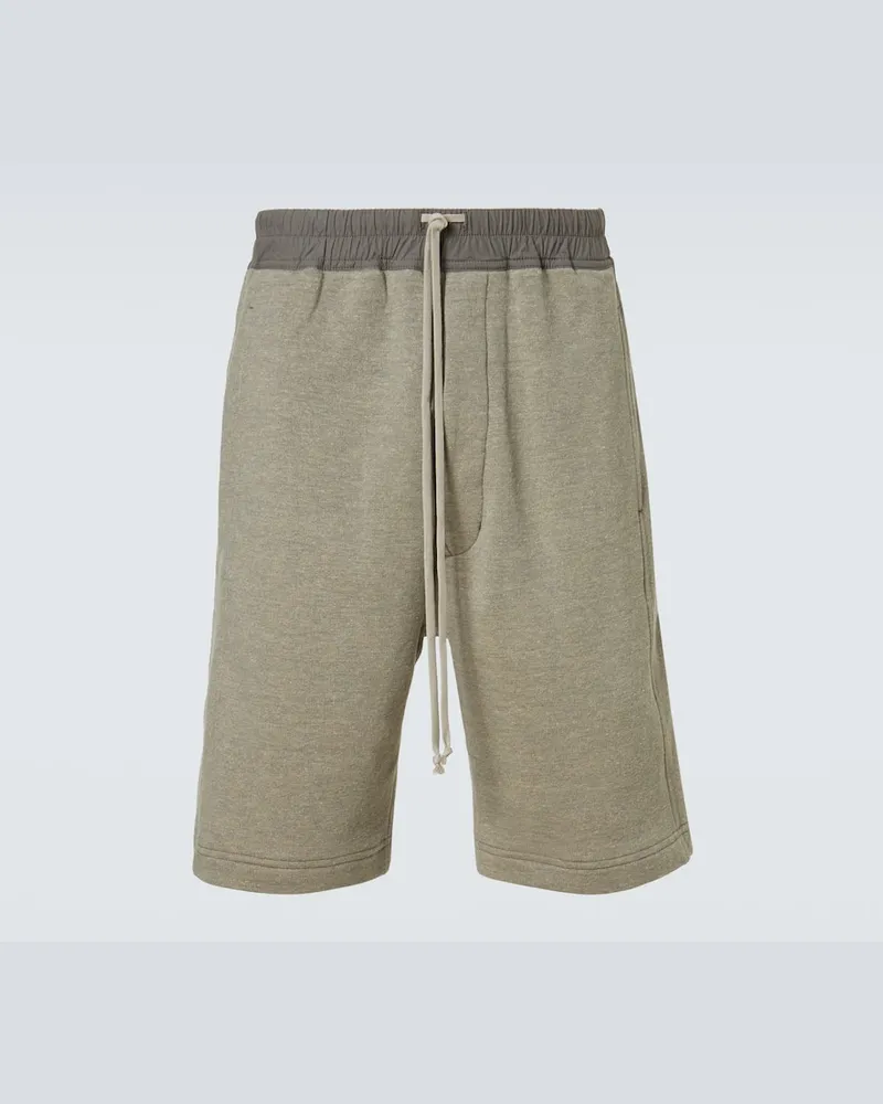 Rick Owens DRKSHDW Shorts aus einem Baumwollgemisch Grau