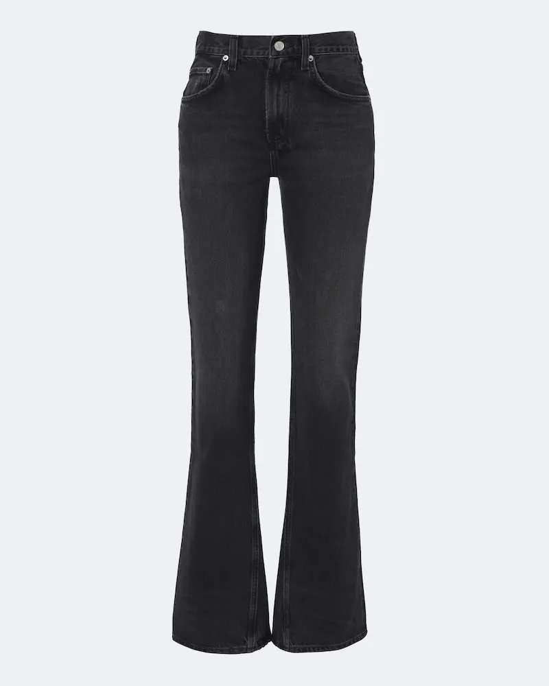 AGOLDE Bootcut-Jeans Kick Boot Schwarz