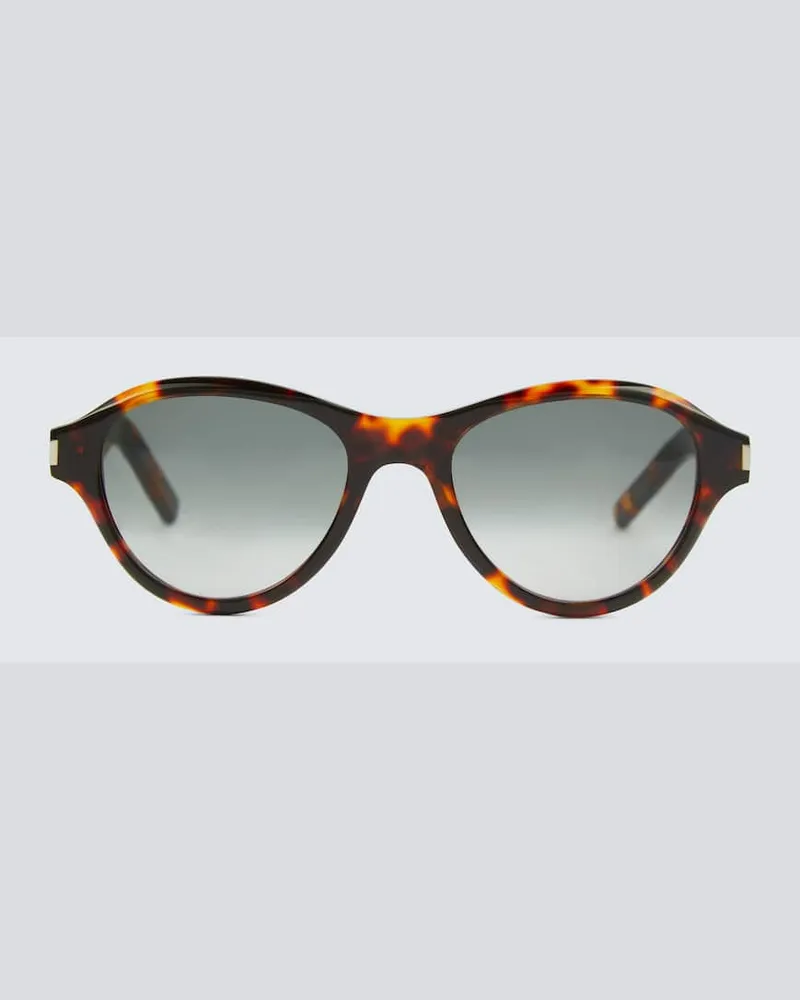 Saint Laurent Ovale Sonnenbrille Braun
