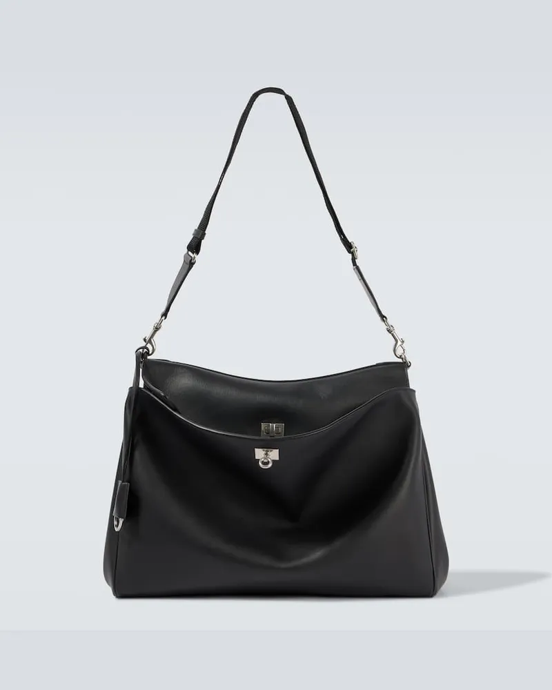 Balenciaga Messenger Bag Rodeo aus Leder Schwarz