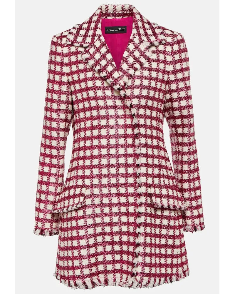 Oscar de la Renta Minikleid aus Tweed Multicolor