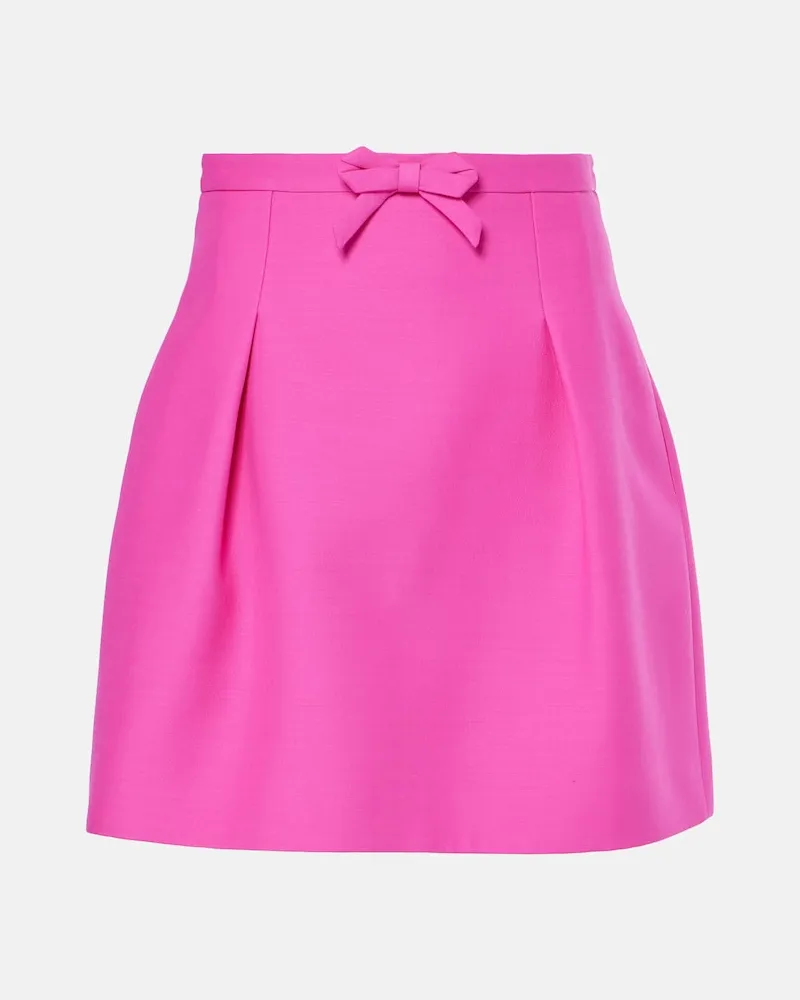 Valentino Garavani Minirock aus Crepe Couture Rosa