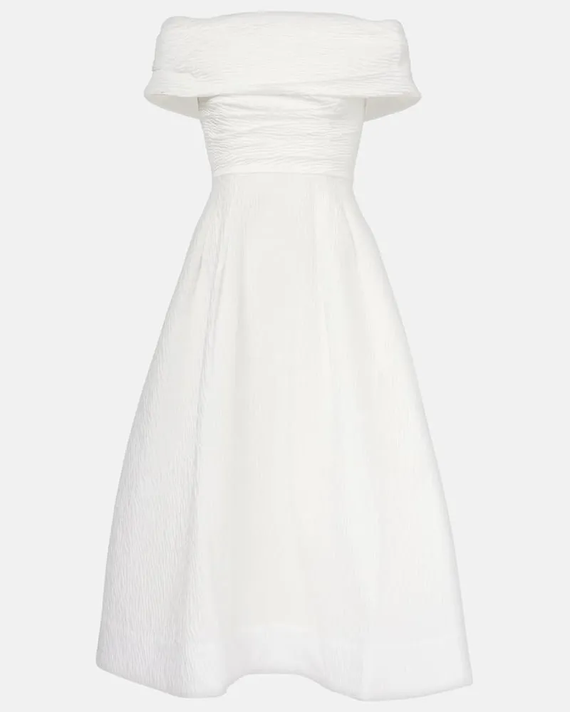Rebecca Vallance Off-Shoulder-Midikleid Adalyn Weiß