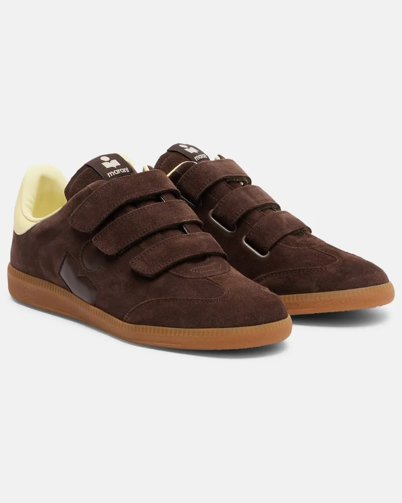 Isabel Marant Sneakers Beth aus Veloursleder Braun