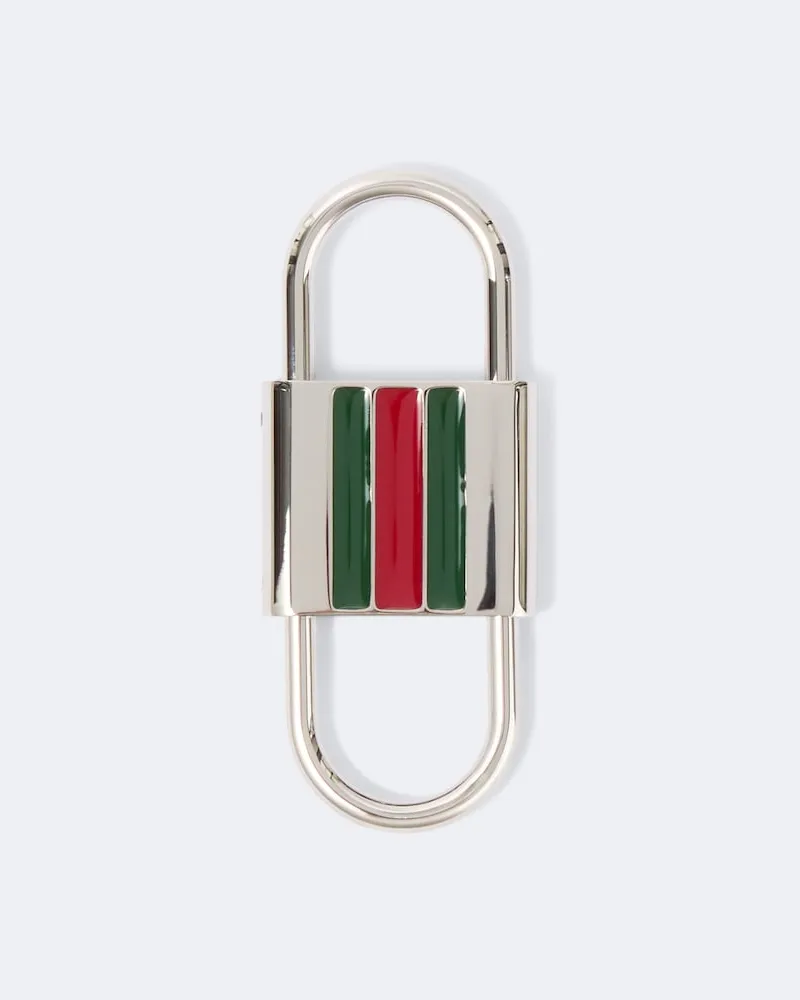 Gucci Schlüsselanhänger Padlock Silber