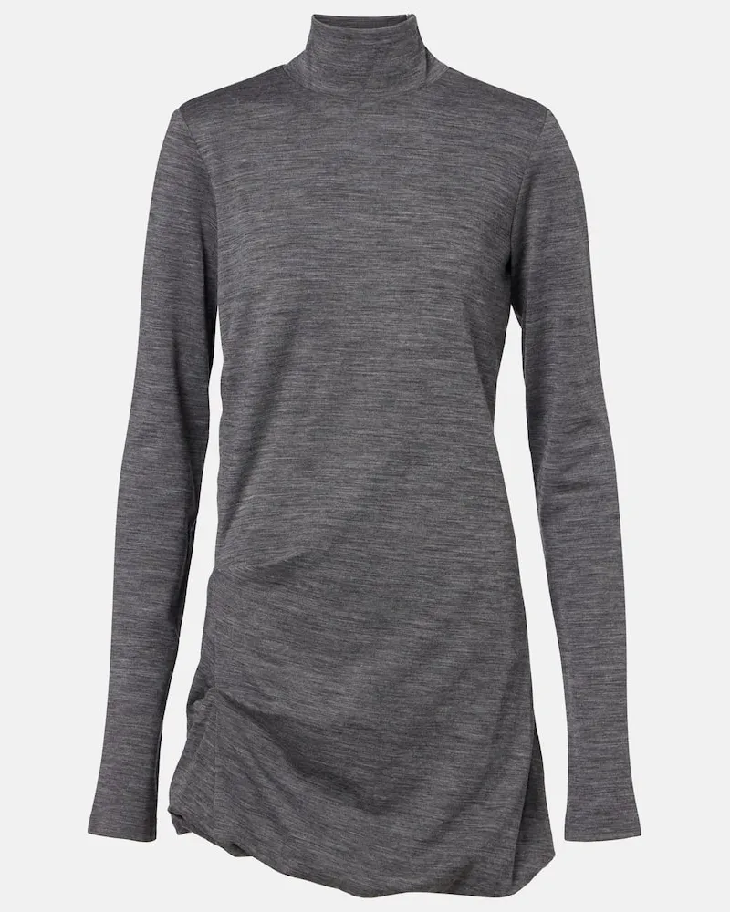 SPORTMAX Minikleid Luigia aus einem Wollgemisch Grau