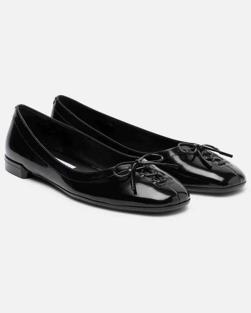 Jimmy Choo Ballerinas Scarlett aus Leder Schwarz