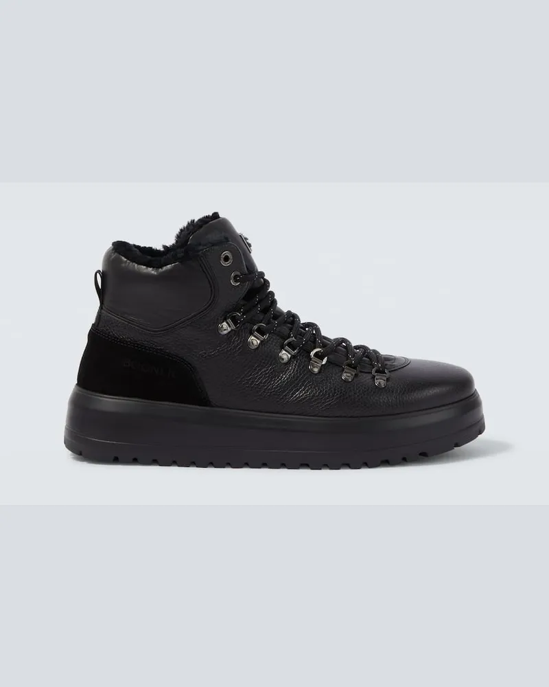 Bogner High-Top Sneakers Antwerp aus Leder Schwarz