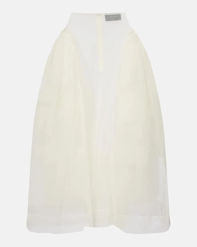 Simone Rocha Midirock aus Tüll Beige