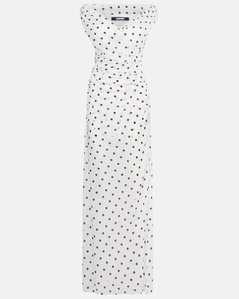 Jacquemus Maxikleid Rita Weiß