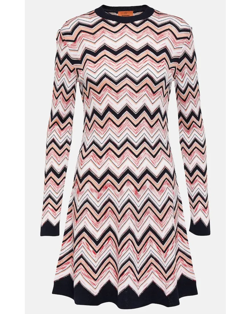 Missoni Minikleid aus Häkelstrick Multicolor