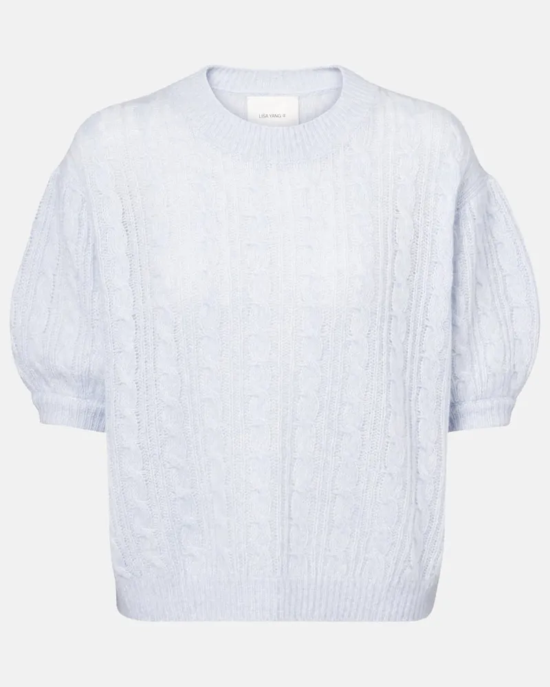 Lisa Yang Pullover Kenzie aus Kaschmir und Seide Blau