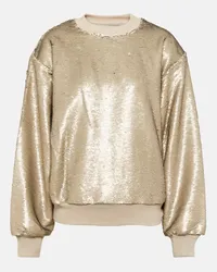 FRANKIE Shop Sweatshirt Metz mit Pailletten Metallic