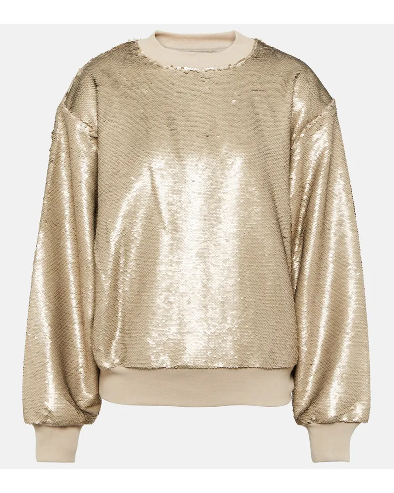 FRANKIE Shop Sweatshirt Metz mit Pailletten Metallic