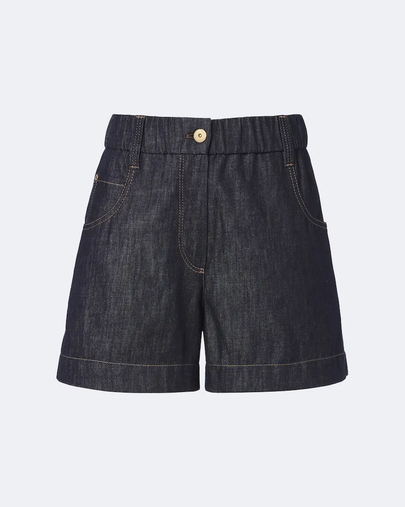 Brunello Cucinelli Jeansshorts Blau