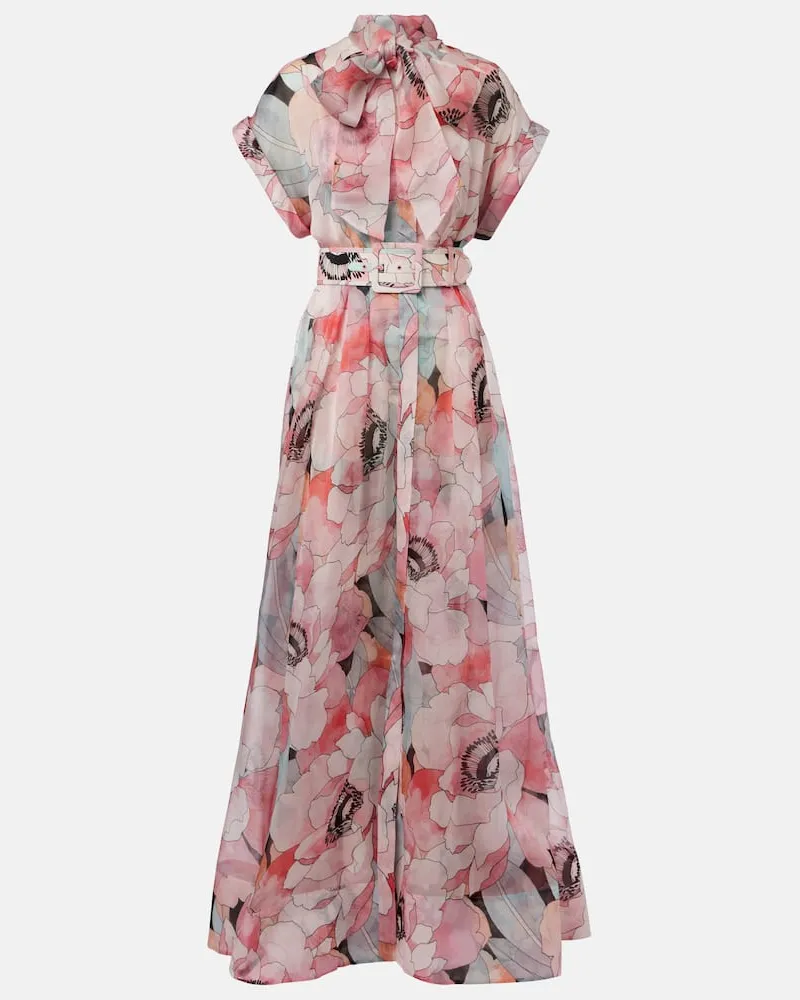 Rebecca Vallance Bridal Robe Bouquet aus Seidenorganza Pink