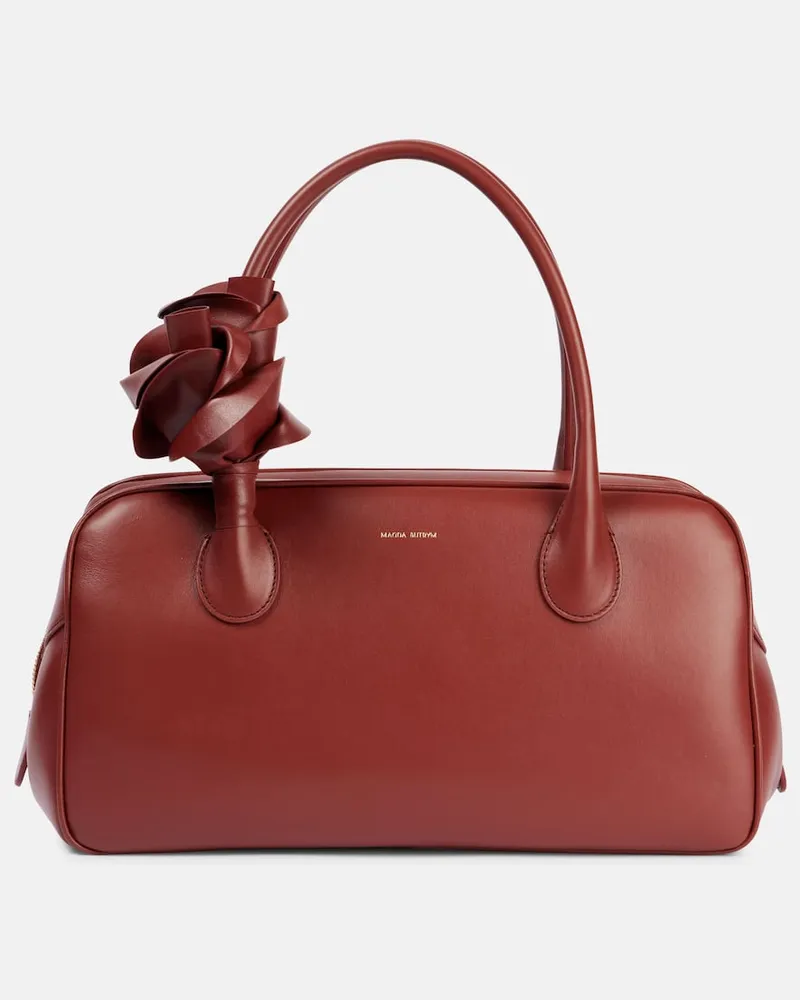 Magda Butrym Tote Brigitte Medium aus Leder Orange