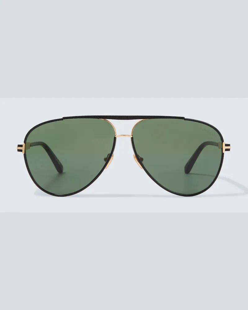 Tom Ford Aviator-Sonnenbrille Rupert-02 Schwarz