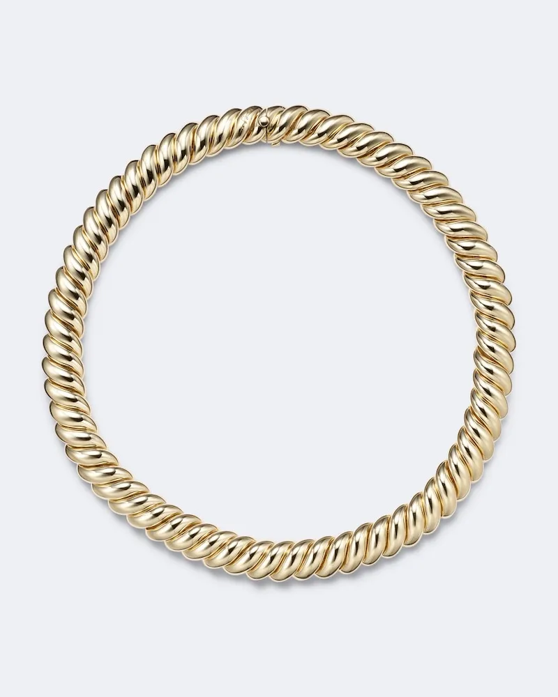 David Yurman Halskette Sculpted Cable aus 18kt Gelbgold Gold
