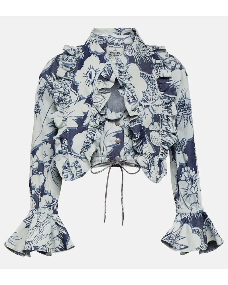 Vivienne Westwood Bluse Heart aus Baumwolle Blau