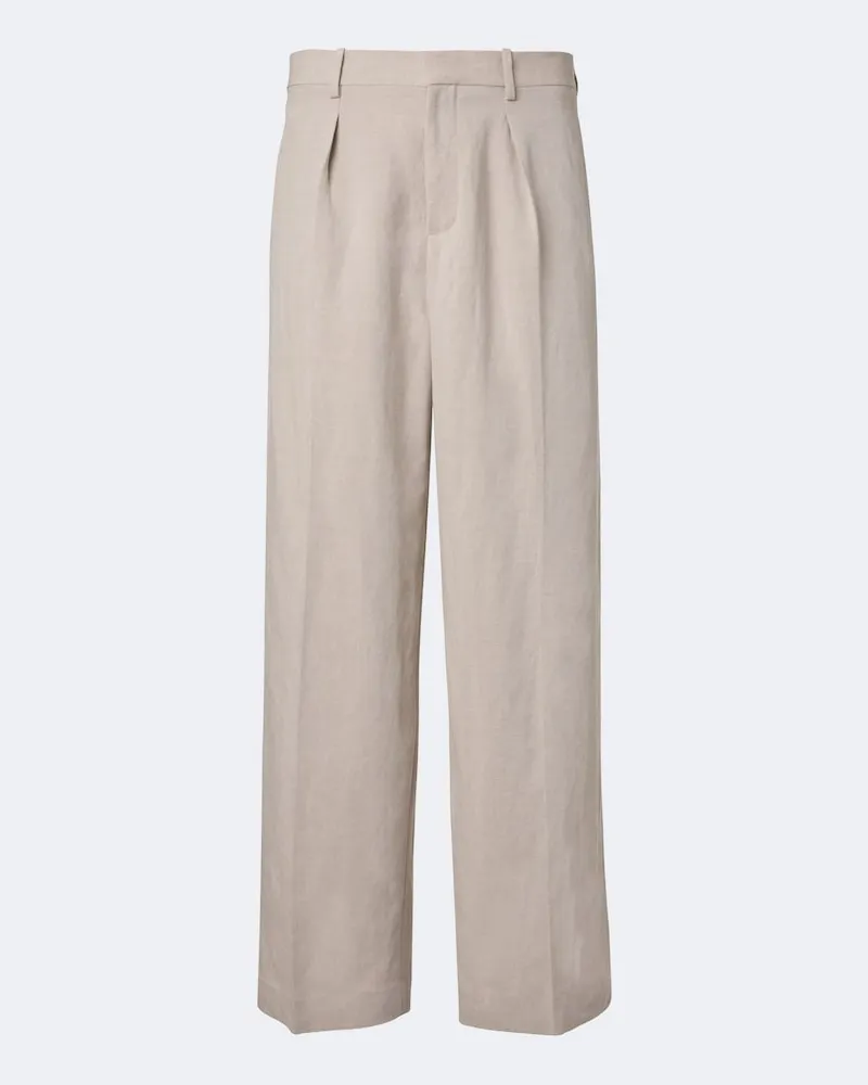 J.W.Anderson Weite Hose aus einem Leinengemisch Beige