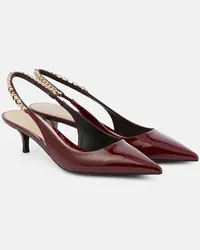 Gucci Slingback-Pumps  Signoria aus Lackleder Rot