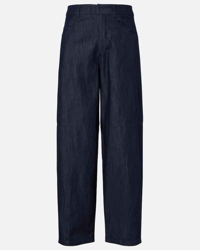 Max Mara Barrel Jeans Blau