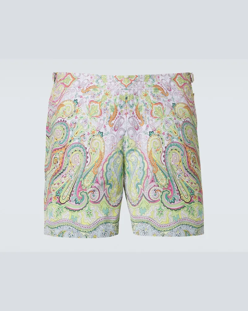 Orlebar Brown Bedruckte Badeshorts Bulldog Multicolor