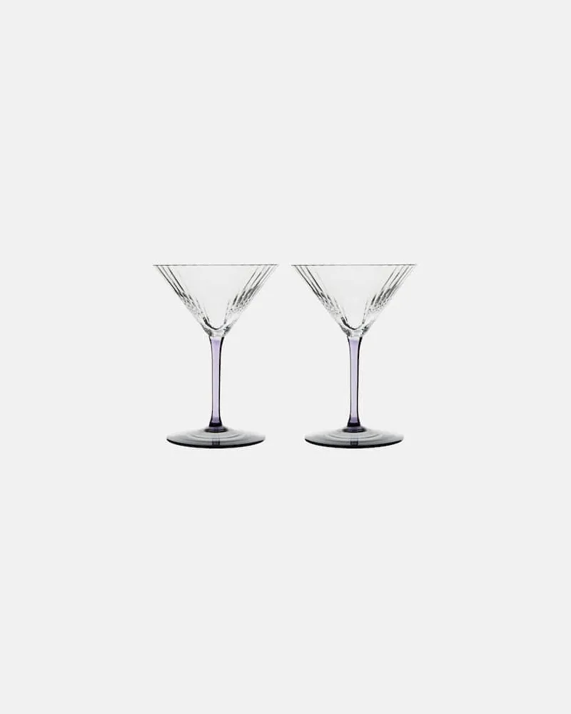 NasonMoretti Set aus zwei Martinigläsern Transparent
