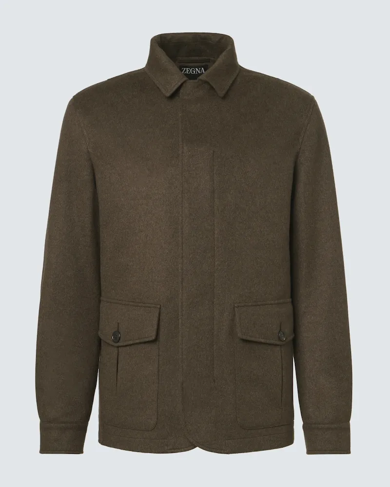 Ermenegildo Zegna Jacke aus Kaschmir Braun