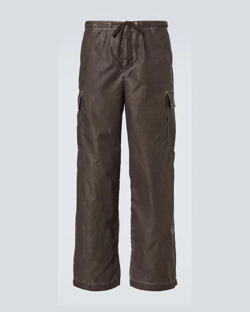 Our Legacy Weite Hose Way aus einem Baumwollgemisch Braun