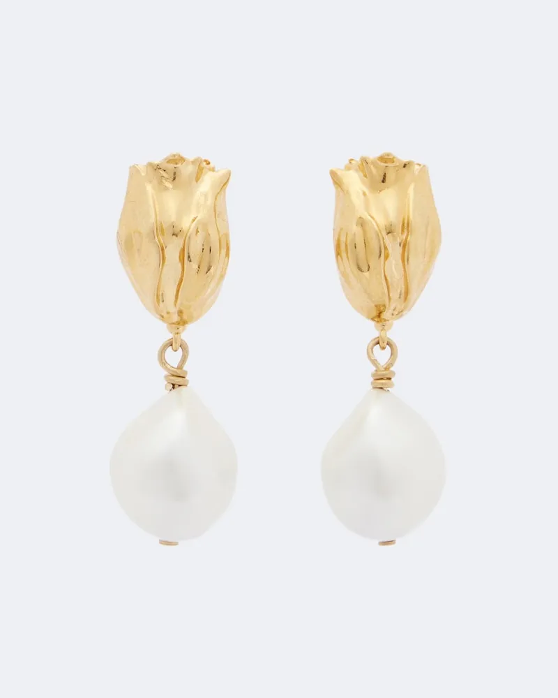Chloé Chloé Ohrringe mit Zierperlen Gold