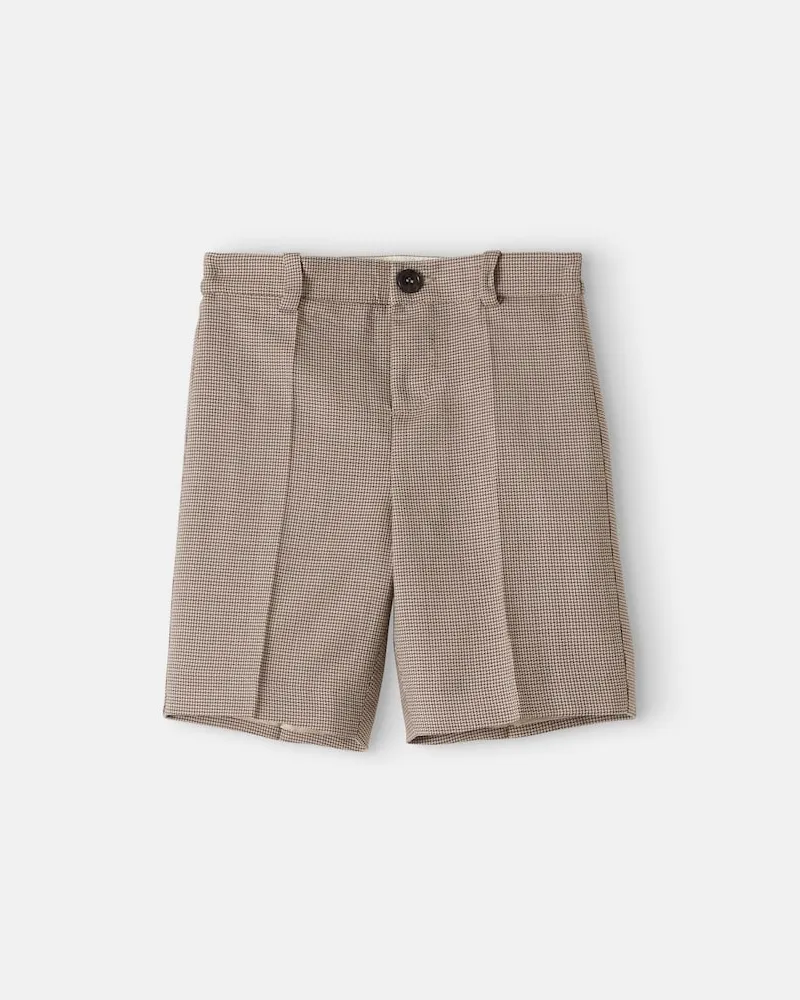 Gucci Baby Shorts Web Stripe aus einem Wollgemisch Braun