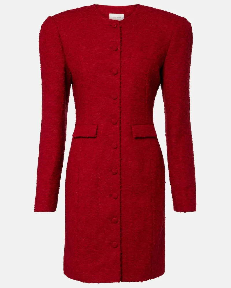 Magda Butrym Minikleid aus Bouclé Rot