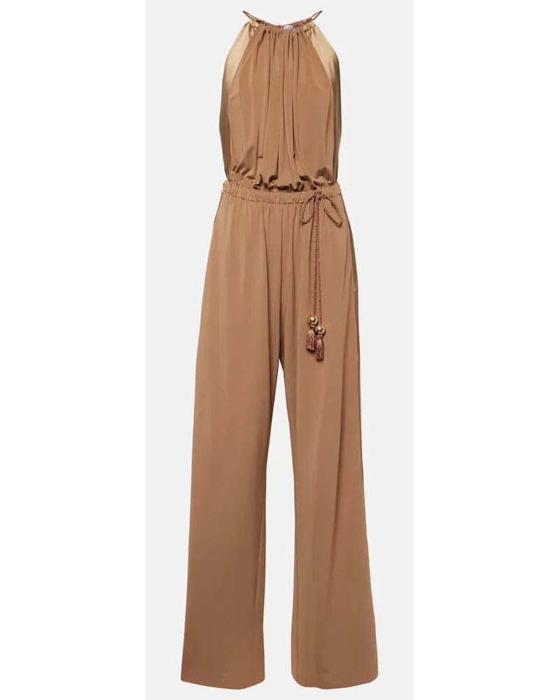 Max Mara Jumpsuit Ubi aus Jersey Braun