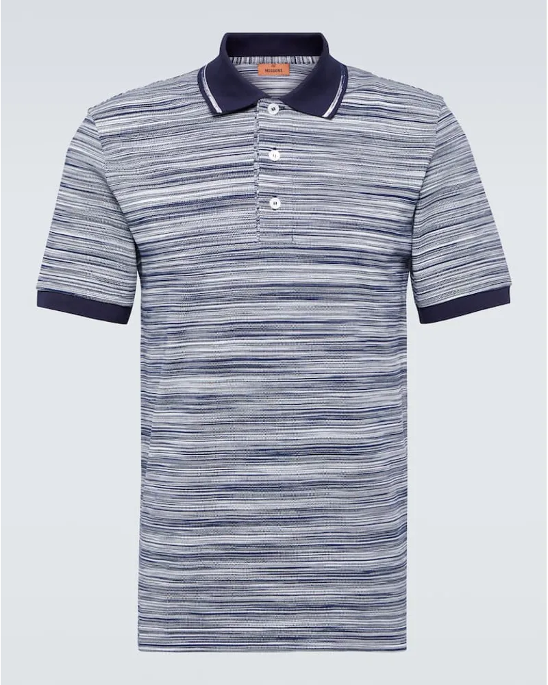 Missoni Polohemd aus Baumwolle Blau