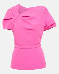 Safiyaa Top aus Crepe Pink