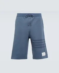 Thom Browne Shorts 4-Bar aus Baumwolle Blau