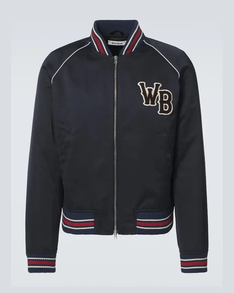 Wales Bonner Collegejacke Marvel Blau