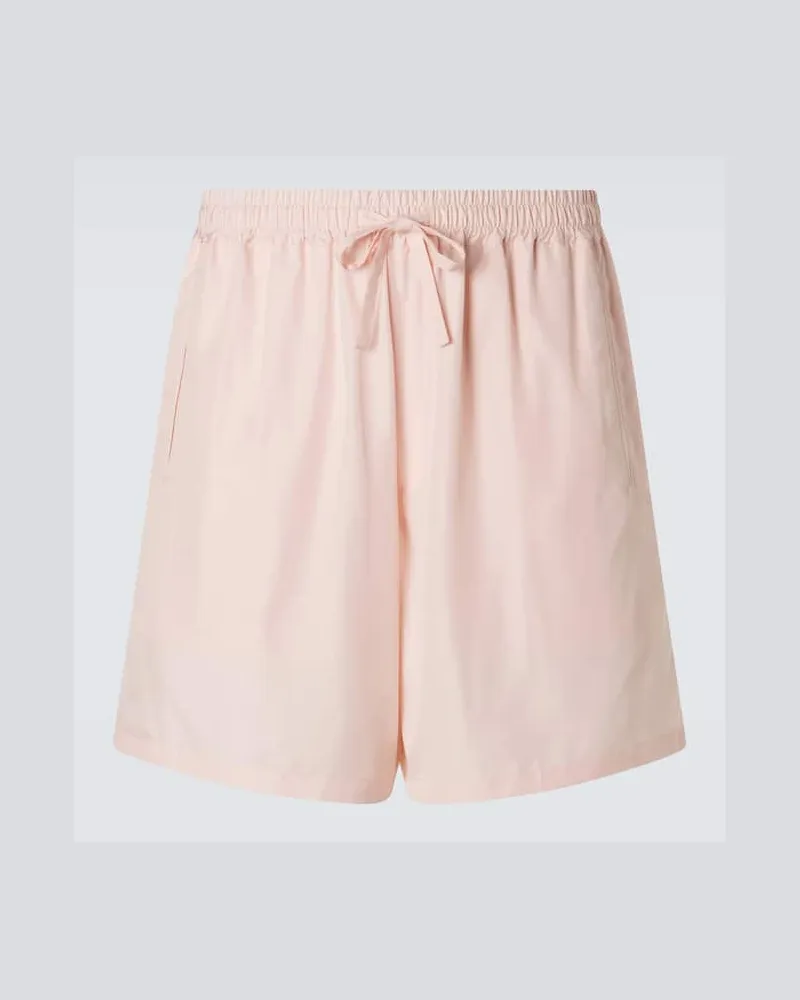 Umit Benan Bermuda-Shorts Julian Paradiso aus Seide Rosa