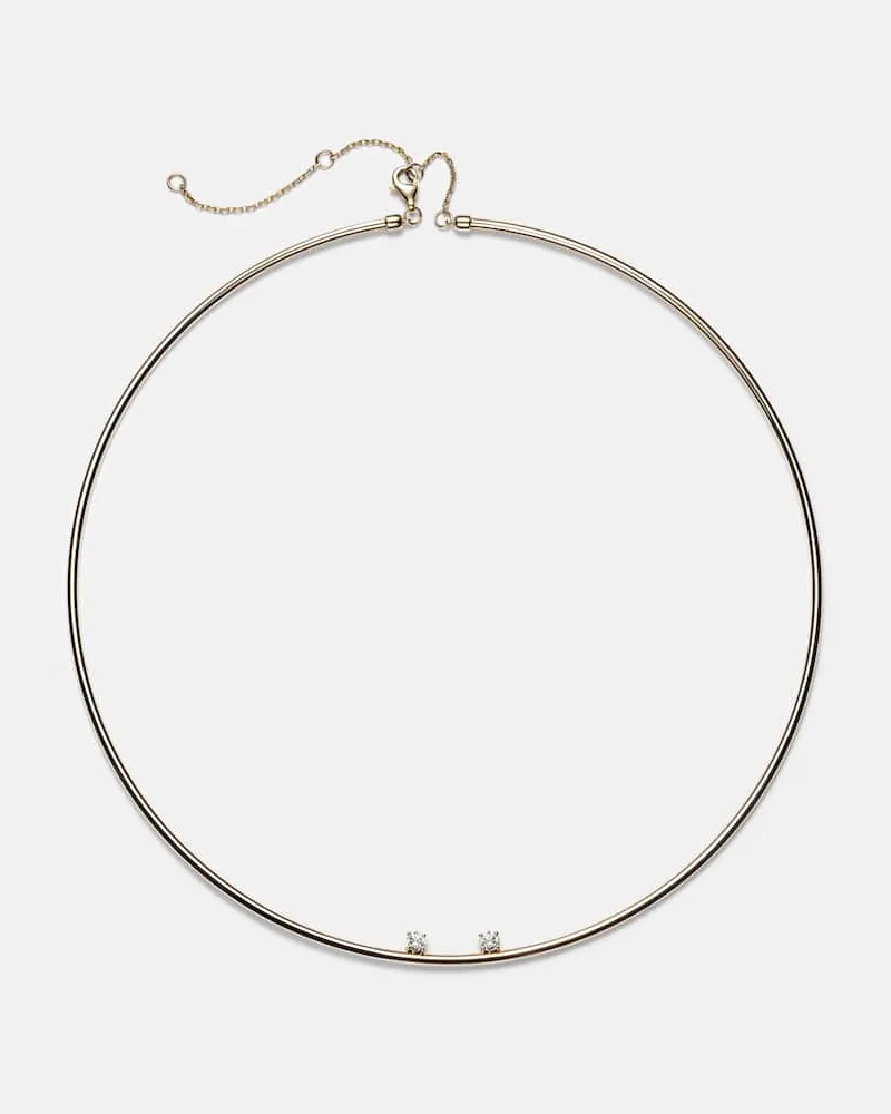 Yvonne Léon Yvonne Léon Choker aus 9kt Gelbgold mit Diamanten Gold