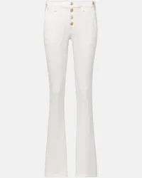 7 for all mankind Mid-Rise Bootcut Jeans Weiss