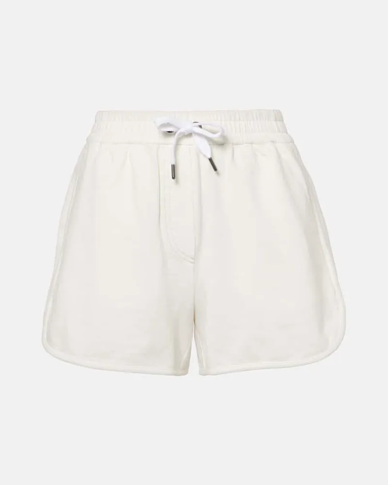 Brunello Cucinelli Shorts aus Baumwolle Weiß